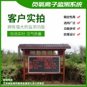 去公園吸氧,看看負氧離子在線監(jiān)測儀!